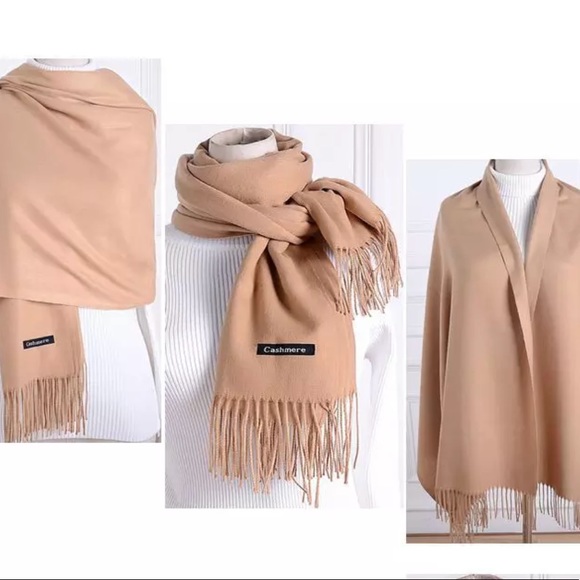 NEW, SCARF, Cashmere, Black - Picture 2 of 2